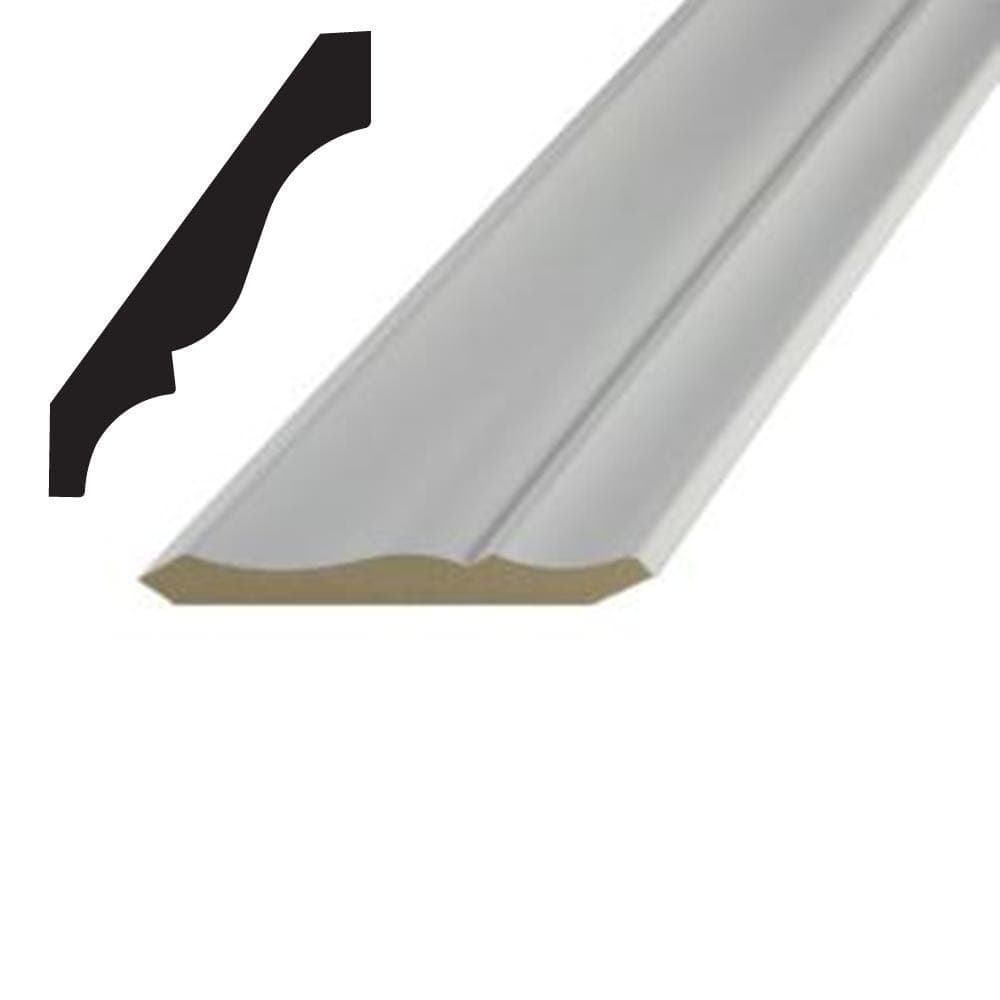 Builders Choice LWM51 9/16 in. x 3-5/8 in. x 144 in. MDF ProPack Crown Moulding (Pack of 5)
