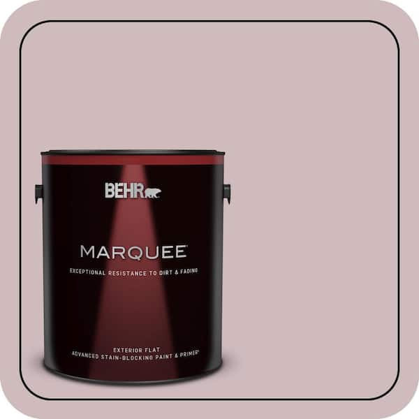BEHR MARQUEE 1 gal. #N120-3 Mauve It Flat Exterior Paint & Primer (2)