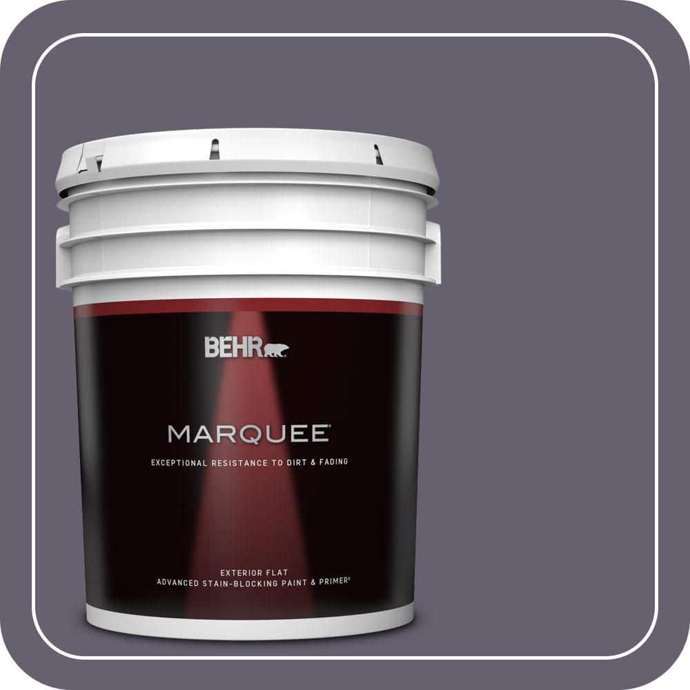 BEHR MARQUEE 5 gal. #N560-6 Fashionista Flat Exterior Paint & Primer
