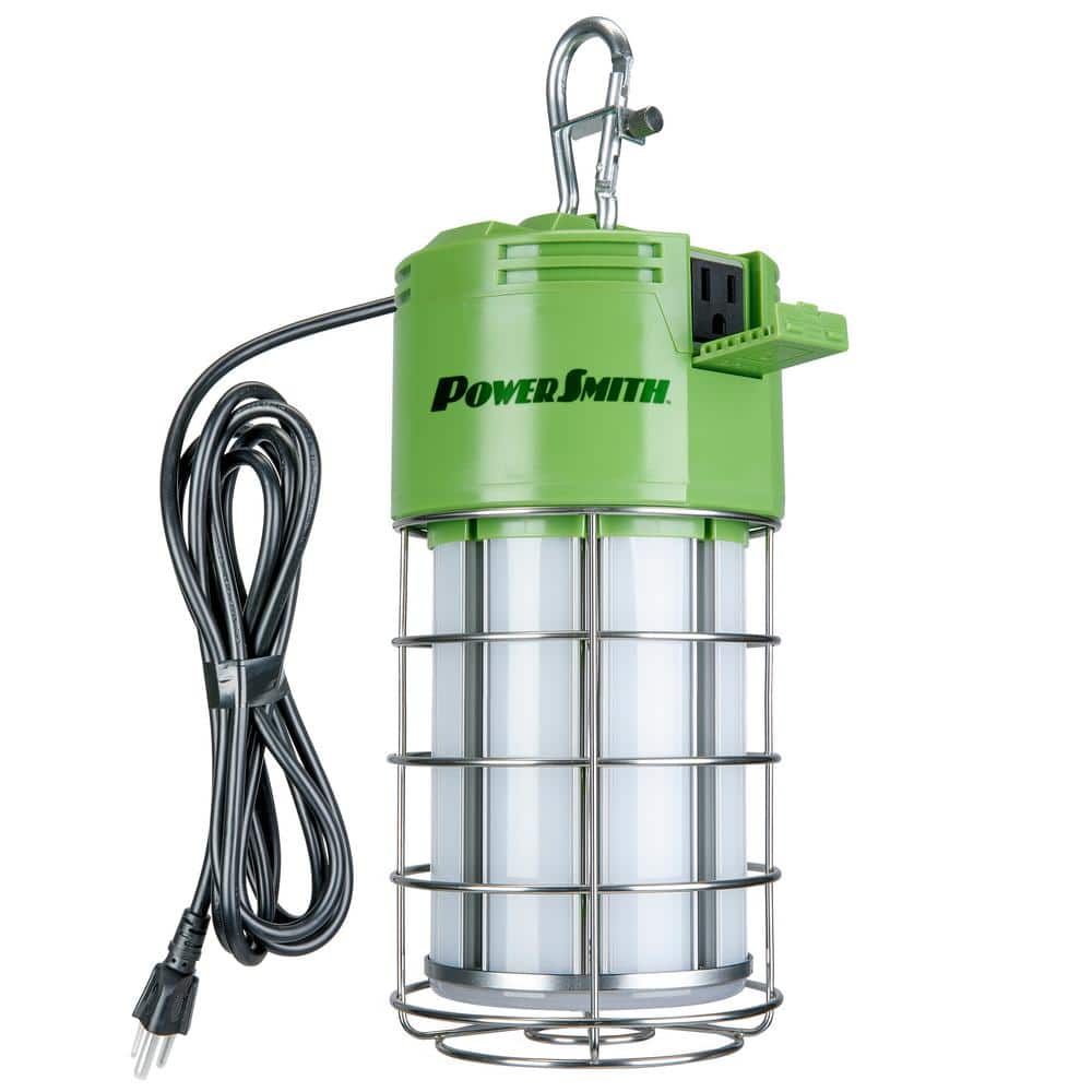 PowerSmith 12,000 Lumens 100-Watt High Bay Temporary Job Site Hanging LED Work Light with 360-Degree Light and 10 ft. Power Cord