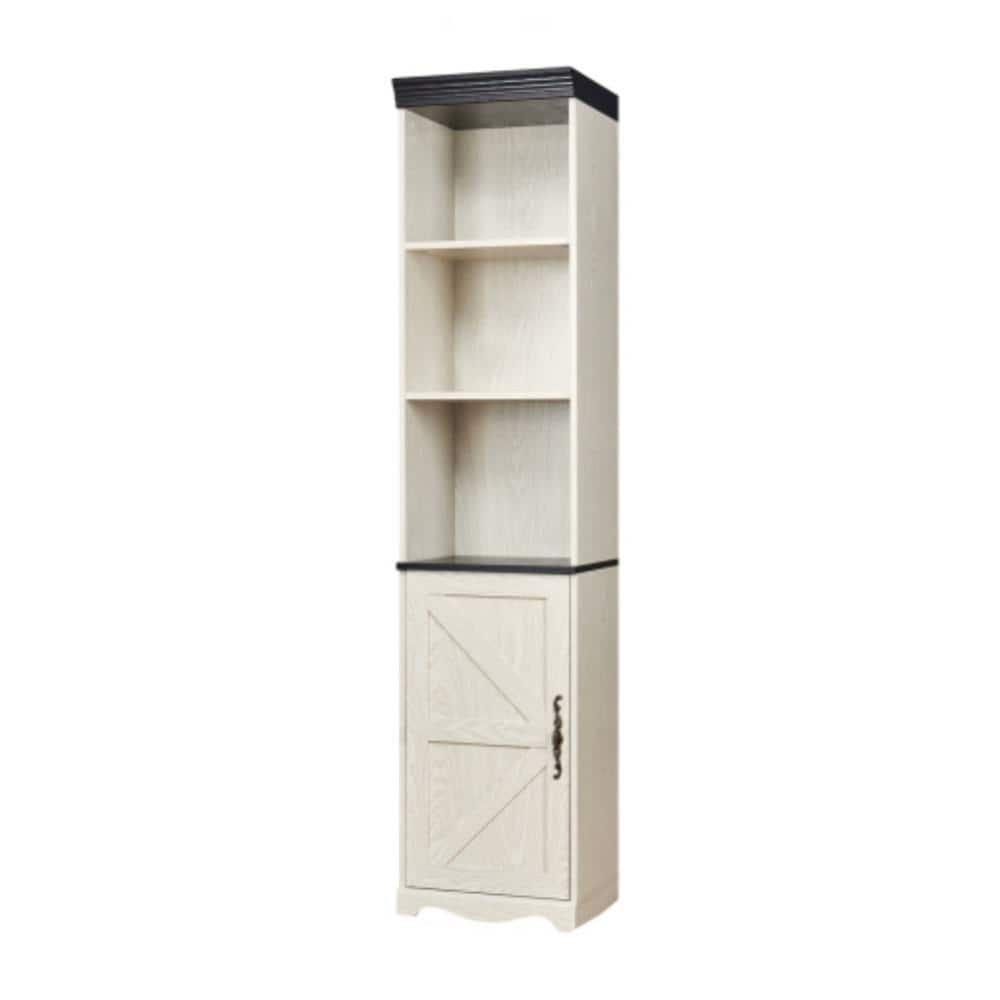 Unbranded 15.78 in. W x 14.21 in. D x 70.86 in. H Bathroom White Linen Cabinet (1)