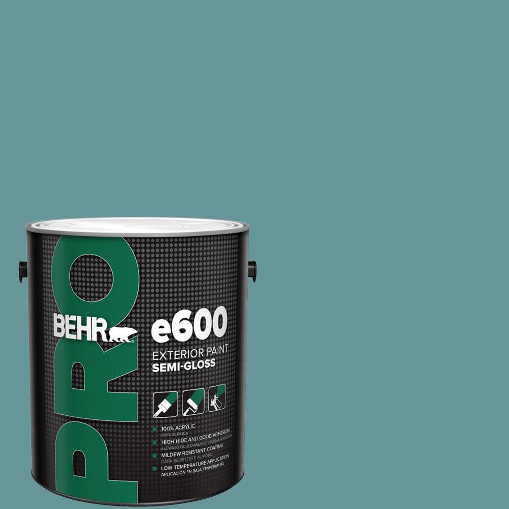 BEHR PRO 1 gal. #MQ6-33 Vintage Teal Semi-Gloss Exterior Paint (1)