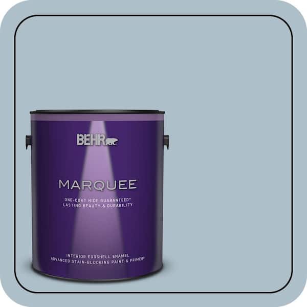 BEHR MARQUEE 1 gal. #570E-3 Liberty Gray Eggshell Enamel Interior Paint & Primer