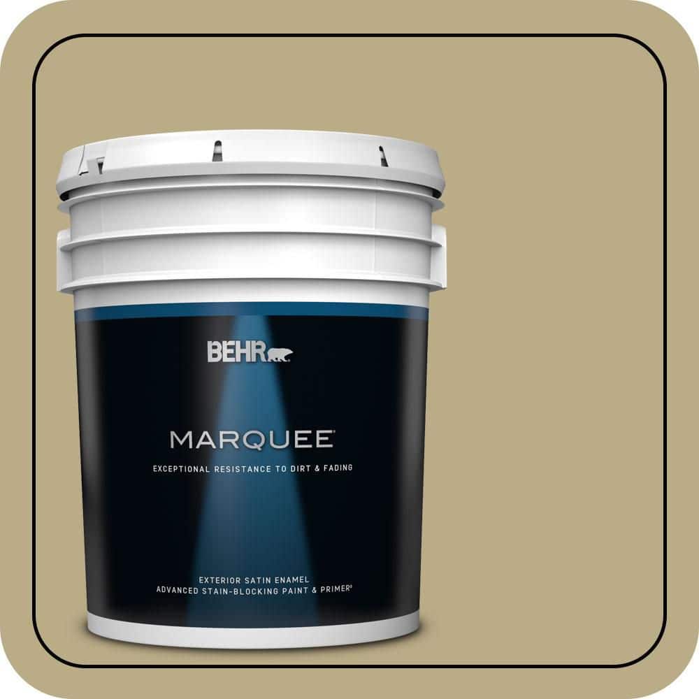 BEHR MARQUEE 5 gal. #S330-4 Fennel Seed Satin Enamel Exterior Paint & Primer (1)