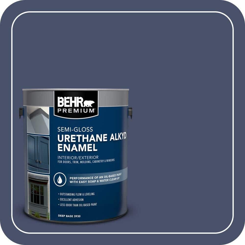 BEHR PREMIUM 1 gal. #PPU15-18 Vintage Velvet Urethane Alkyd Semi-Gloss Enamel Interior/Exterior Paint