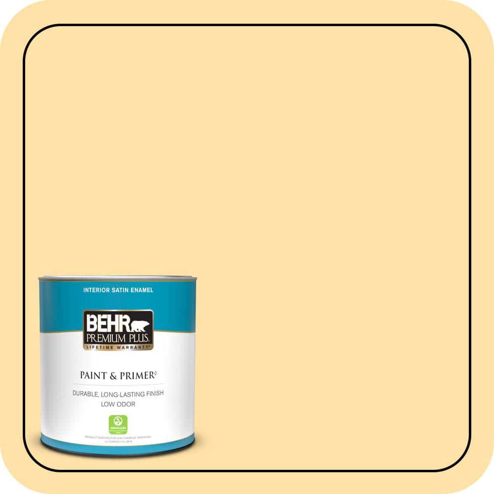 BEHR PREMIUM PLUS #310A-3 Manila Tint Enamel & Primer Color Sample (1)
