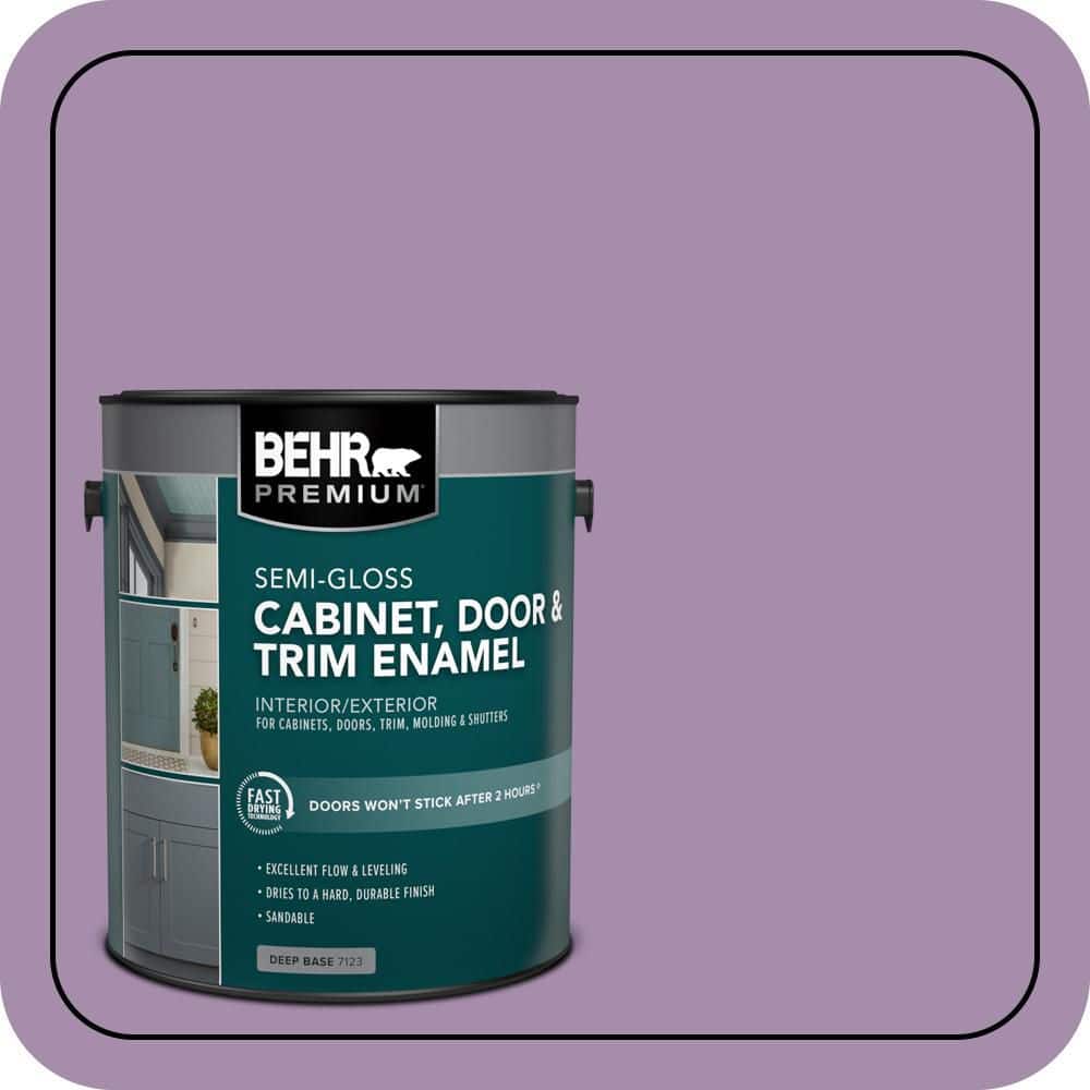 BEHR PREMIUM 1 gal. #M100-4 Aged To Perfection Semi-Gloss Enamel Interior/Exterior Cabinet, Door & Trim Paint
