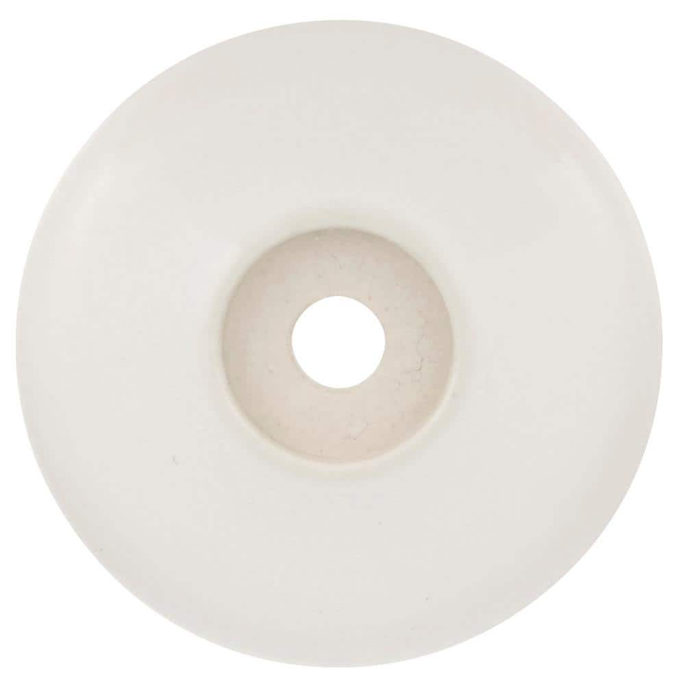 HICKORY HARDWARE Tranquility 2-1/16 in. H White Knob Backplate (2)