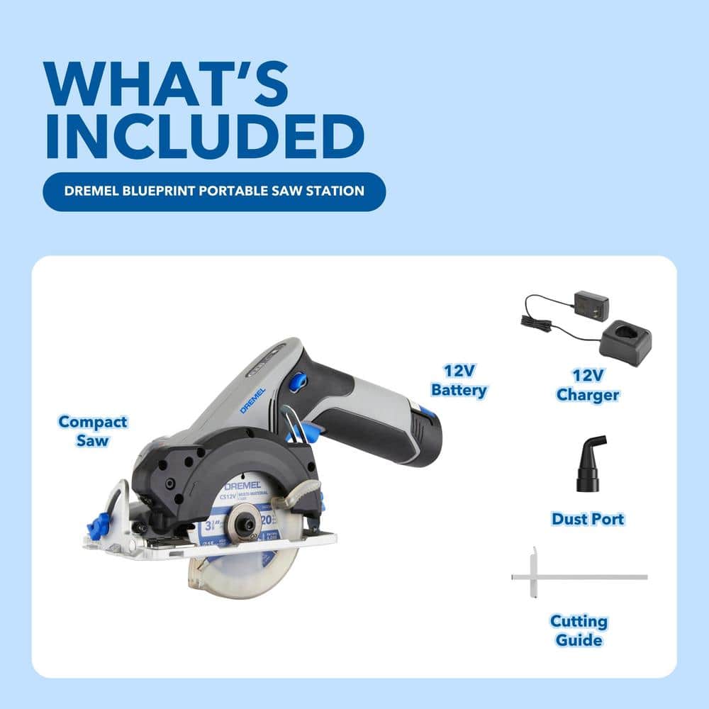 Dremel Blueprint 12V Brushless Cordless 3-3/8 in. Compact Circular Saw (3)