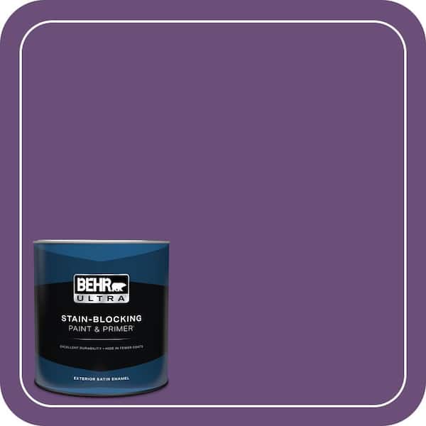 BEHR ULTRA 1 qt. #660B-7 Exotic Purple Satin Enamel Exterior Paint & Primer (2)