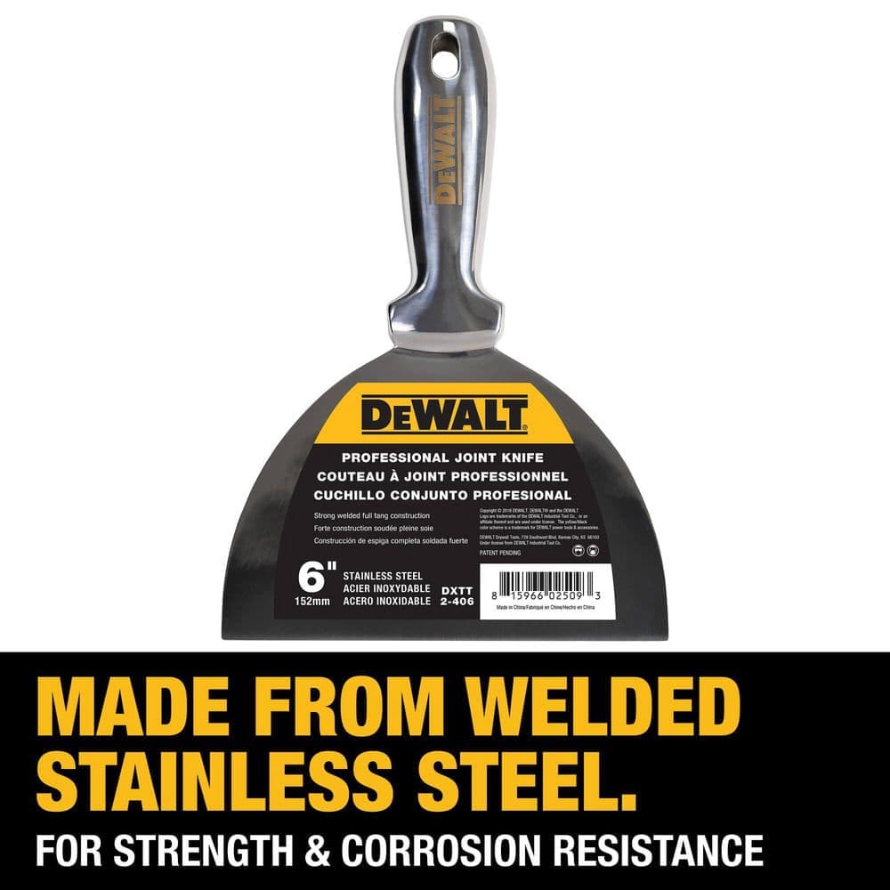 DEWALT 6 in. Welded Stainless Steel Joint Knife (4)