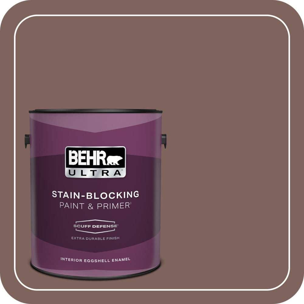 BEHR ULTRA 1 gal. #N130-6 River Rocks Extra Durable Eggshell Enamel Interior Paint & Primer