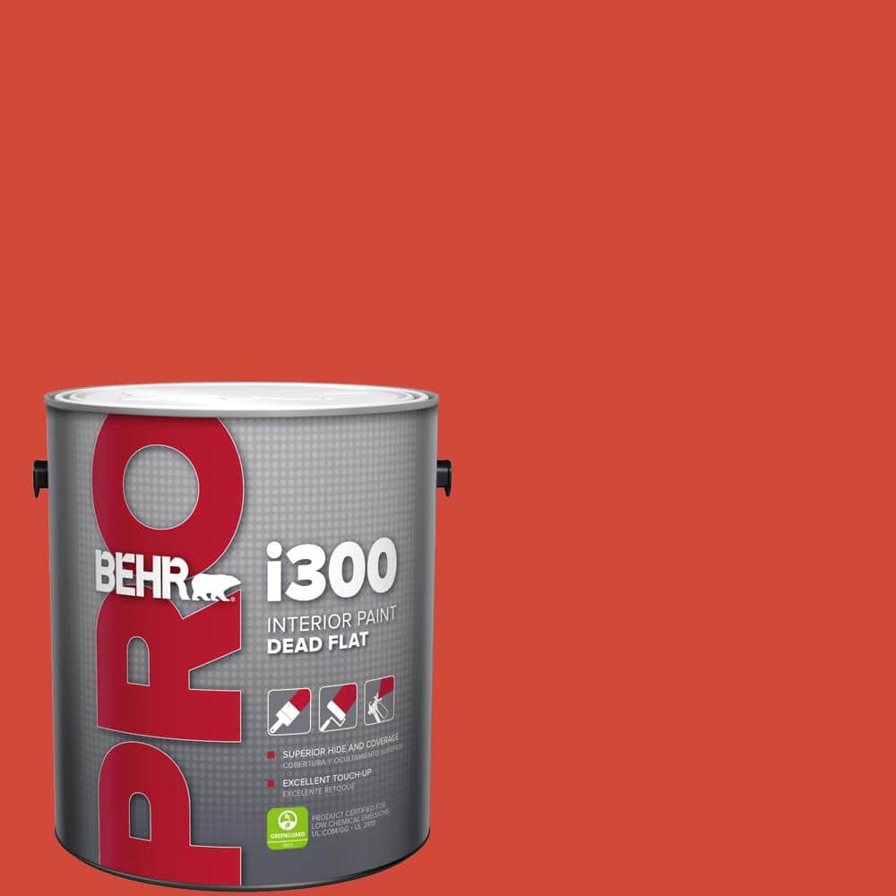 BEHR PRO 1 gal. #P180-7 Top Tomato Dead Flat Interior Paint (1)
