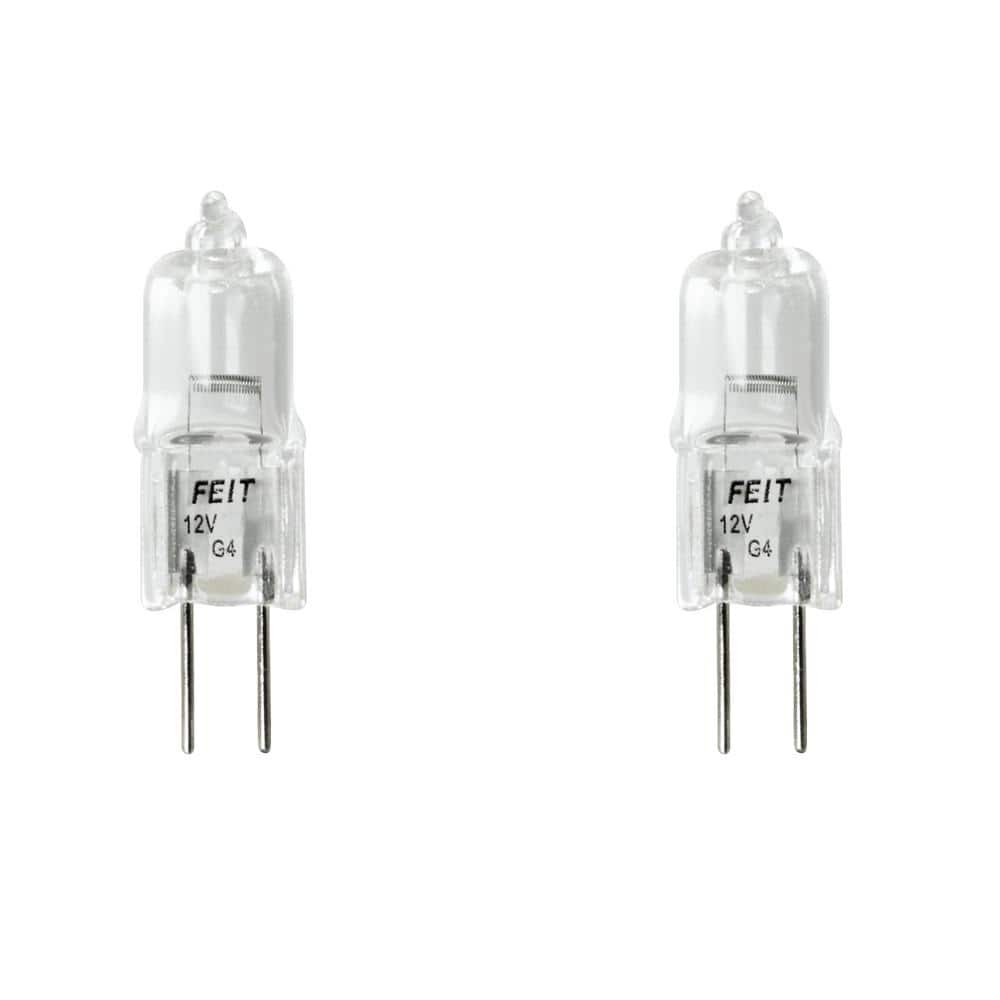 Feit Electric 20-Watt Bright White (2800K) T3 G4 Bi-Pin Base Dimmable Landscape Garden Halogen Light Bulb (2-Pack) (2)