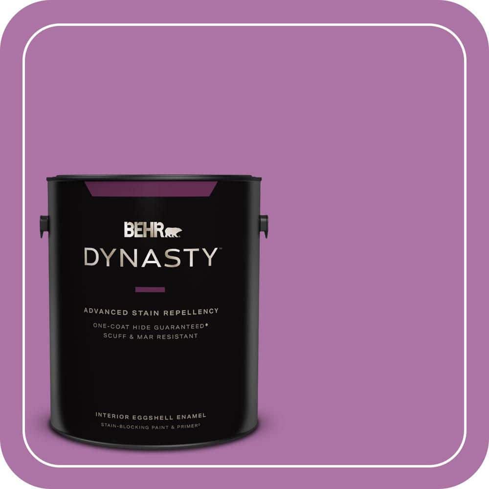 BEHR DYNASTY 1 gal. #670B-6 Orchid Kiss Eggshell Enamel Interior Stain-Blocking Paint & Primer
