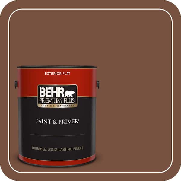 BEHR PREMIUM PLUS #240F-7 Root Beer Interior/Exterior Paint & Primer Color Sample (3)