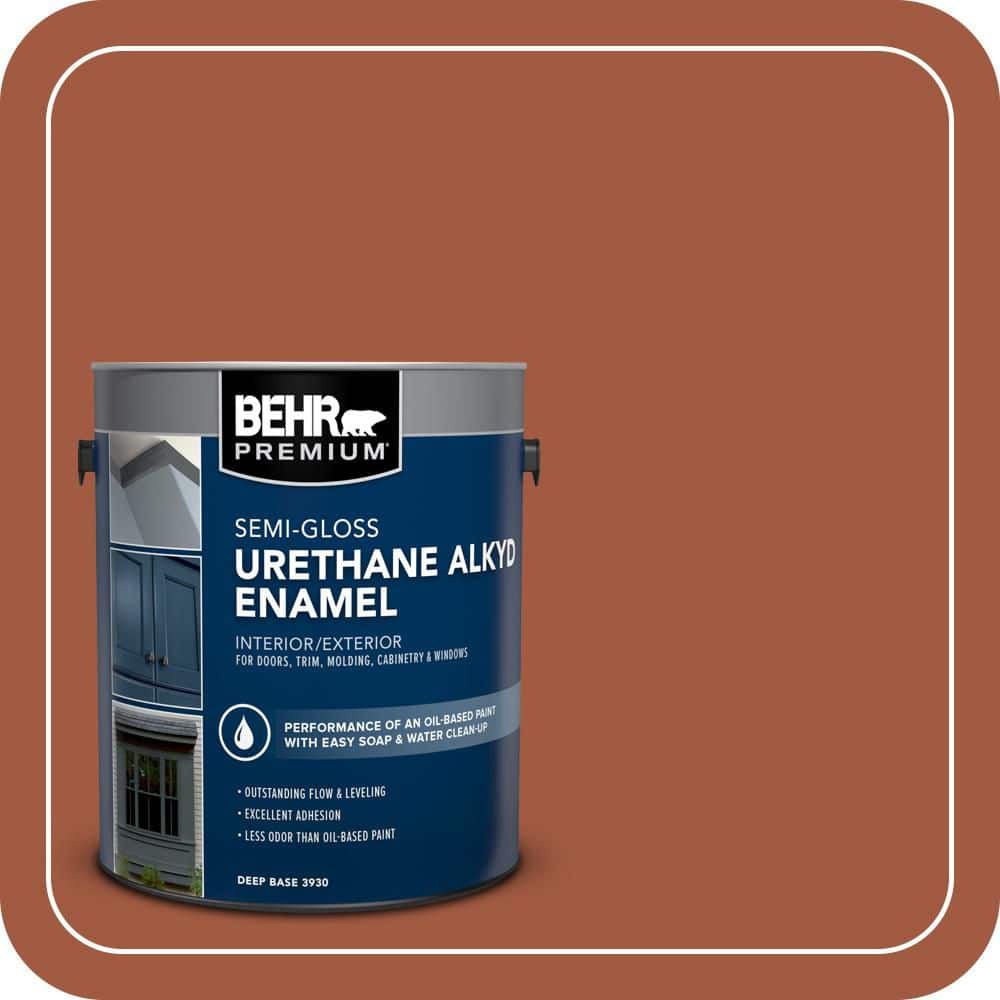 BEHR PREMIUM 1 gal. Home Decorators Collection #HDC-AC-01 Nouveau Copper Urethane Alkyd Semi-Gloss Enamel Interior/Exterior Paint (1)