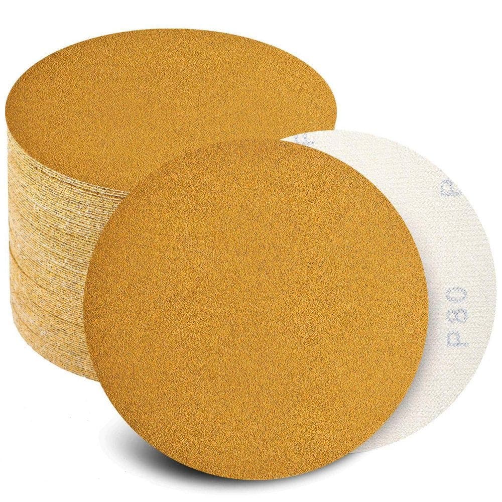 LAIFUCAM 6 in. Sanding Discs with Hook and Loop No Hole for Automotive Woodworking Assorted Grits 80 120 220 320 400 100, Pack (1)