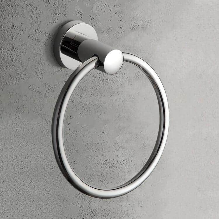 Nameeks General Hotel Wall Mounted Towel Ring in Chrome (2)
