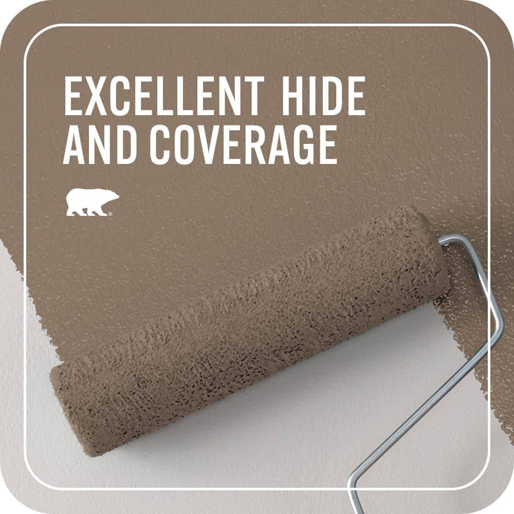 BEHR PREMIUM PLUS #PPU5-05 Coconut Shell Enamel Interior/Exterior Paint & Primer Color Sample (4)