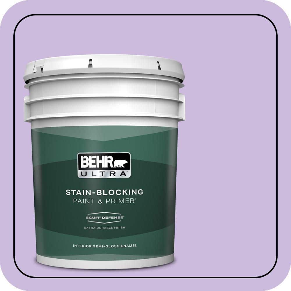 BEHR ULTRA 5 gal. #P570-2 Confetti Extra Durable Semi-Gloss Enamel Interior Paint & Primer