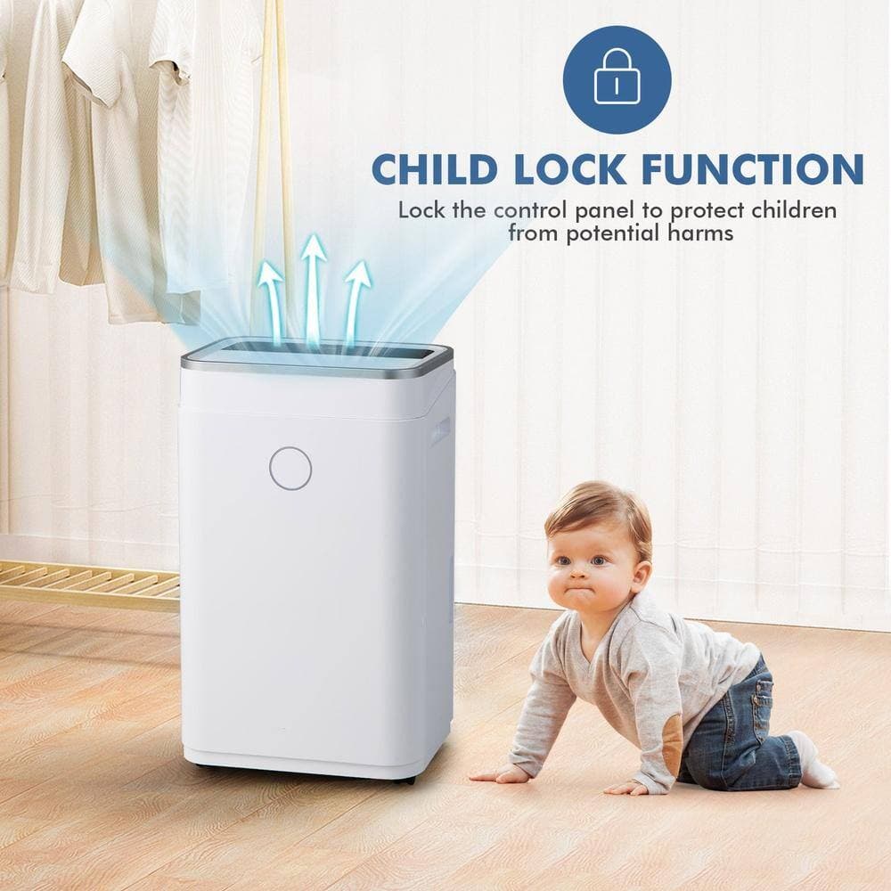 Bunpeony 50 Pints Dehumidifier for Home Basement, Smart Humidity Control, Continuous Drain Hose, Up to 4000 Sq Ft, LED Display (3)