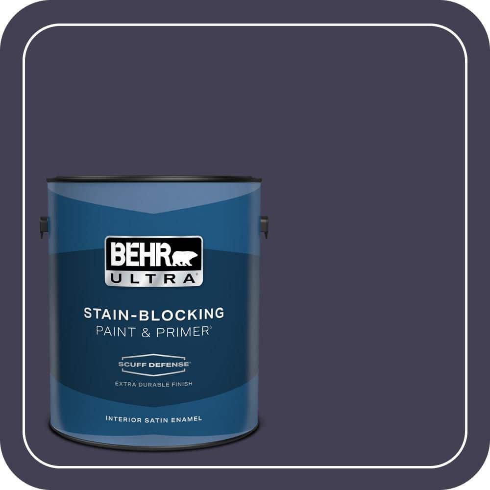 BEHR ULTRA 1 gal. #MQ5-39 Artistic License Extra Durable Satin Enamel Interior Paint & Primer