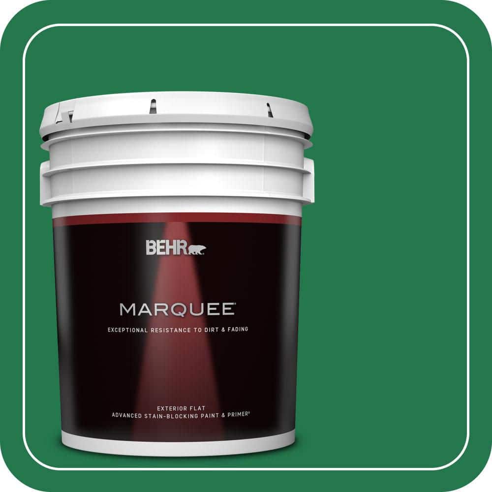 BEHR MARQUEE 5 gal. #460B-7 Pine Grove Flat Exterior Paint & Primer