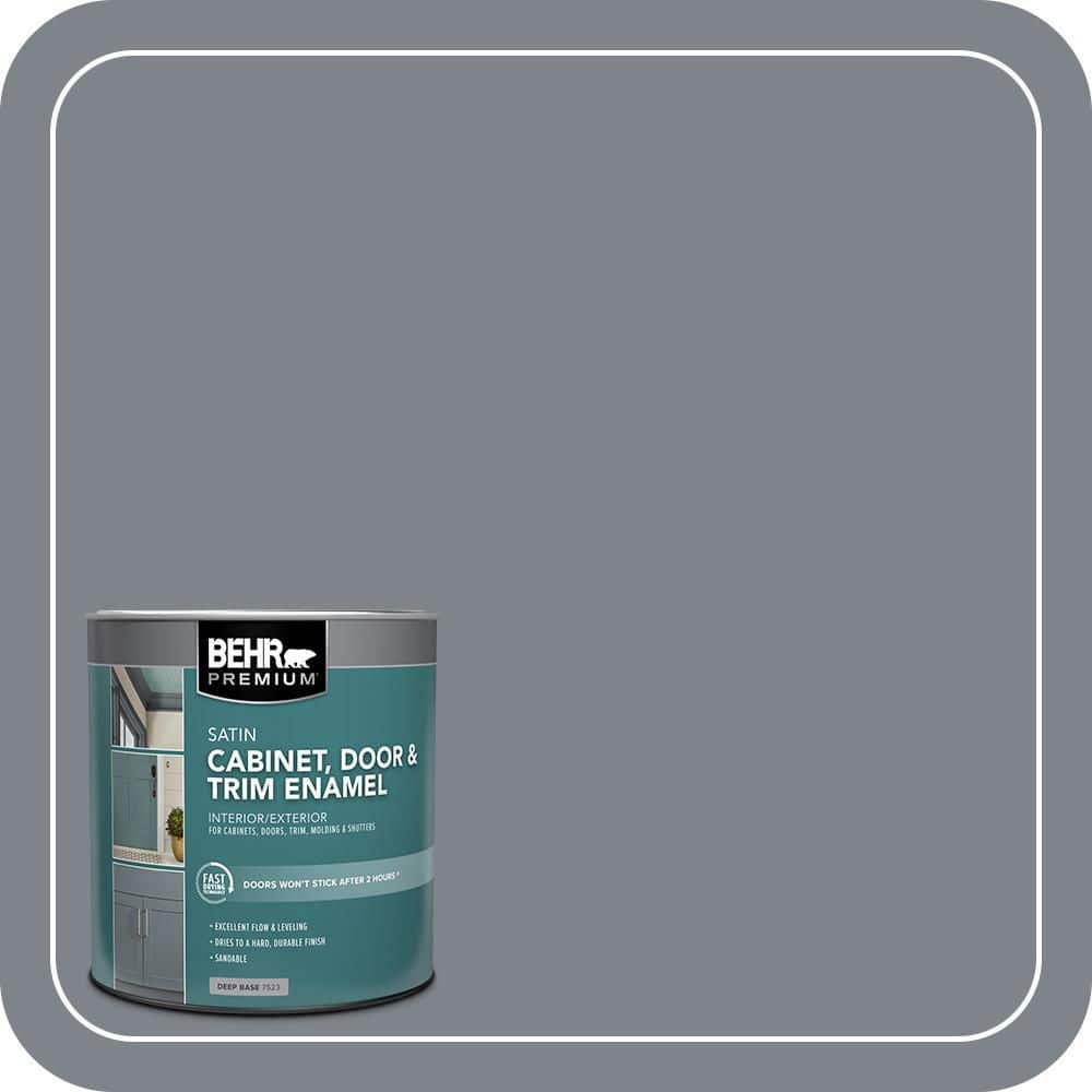 BEHR PREMIUM 1 qt. #760F-5 Milestone Satin Enamel Interior/Exterior Cabinet, Door & Trim Paint (1)