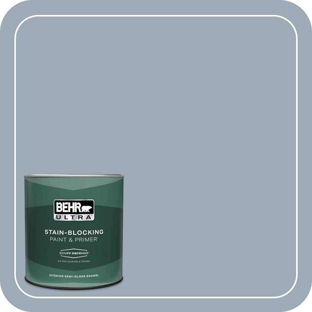 BEHR ULTRA 1 qt. #T13-6 Twilight Extra Durable Semi-Gloss Enamel Interior Paint & Primer
