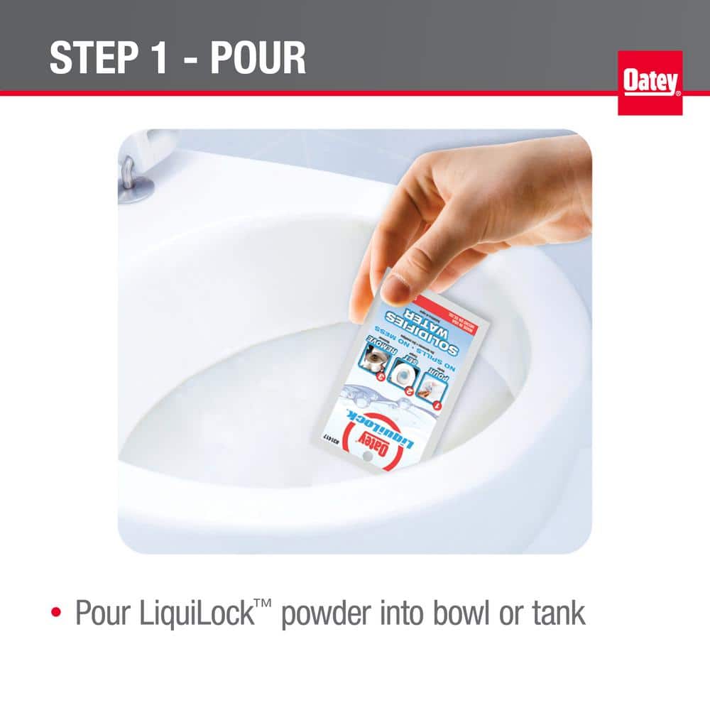 Oatey Liquilock 6 oz. Toilet Water Solidifier Gel (4)