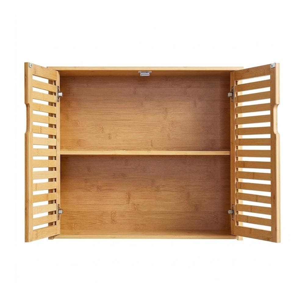 Bunpeony Bathroom Wall Cabinet, Over-the-Toilet Storage with 2 Doors and 3-Level Adjustable Shelf, Medicine Organizer (1)