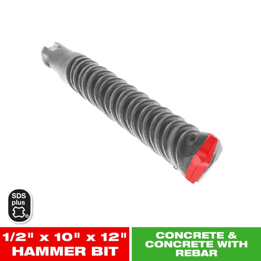 DIABLO 1/2 in. x 10 in. x 12 in. SDS-Plus 2-Cutter Carbide-Tipped Hammer Drill Bit