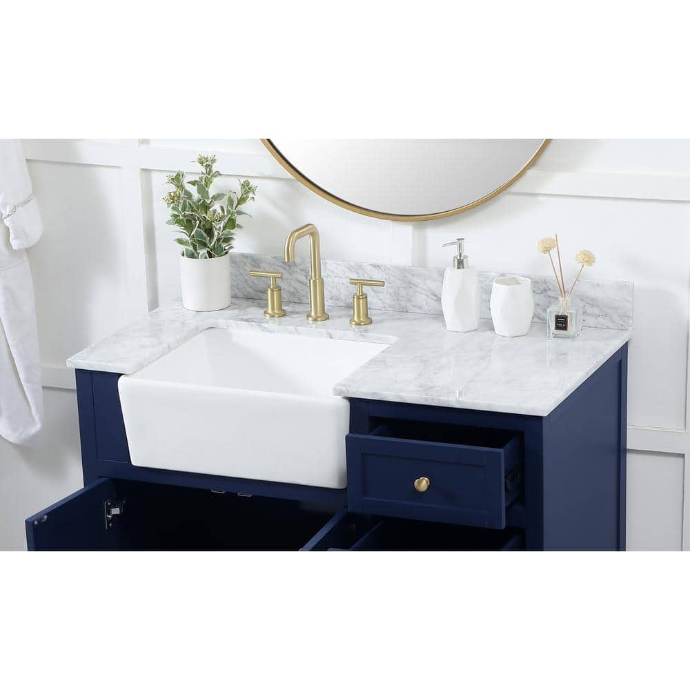 Unbranded Timeless Home 40 in. W Marble Vanity Backsplash in Carrara White (2)