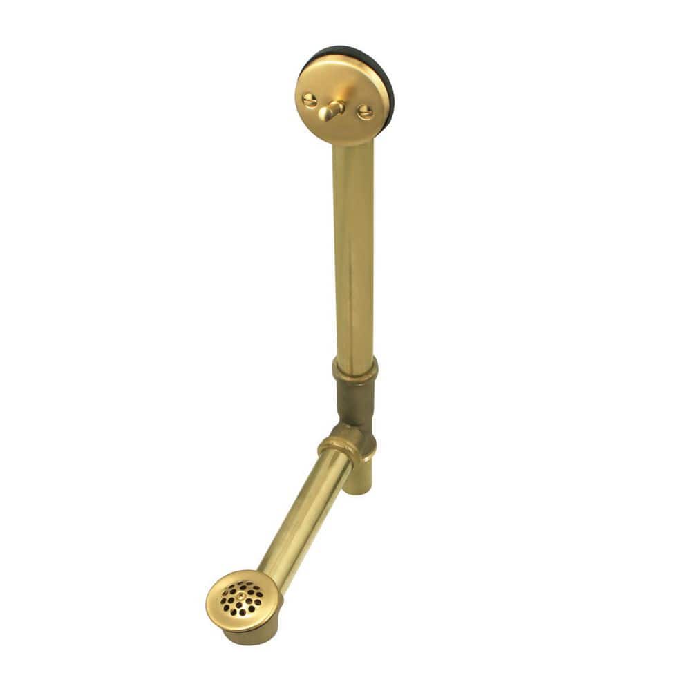 Kingston Brass Made To Match 20-Gauge Trip Lever Tub Waste and Overflow in Brushed Brass