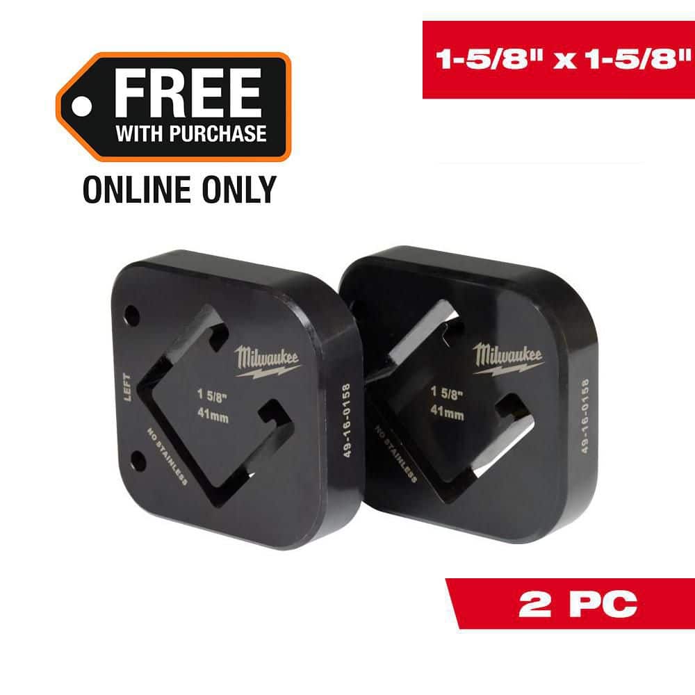 Milwaukee 1-5/8 in. x 1-5/8 in. Single Strut Shearing Dies (1)