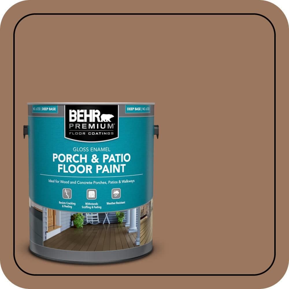 BEHR PREMIUM 1 gal. #S220-6 Baked Sienna Gloss Enamel Interior/Exterior Porch and Patio Floor Paint