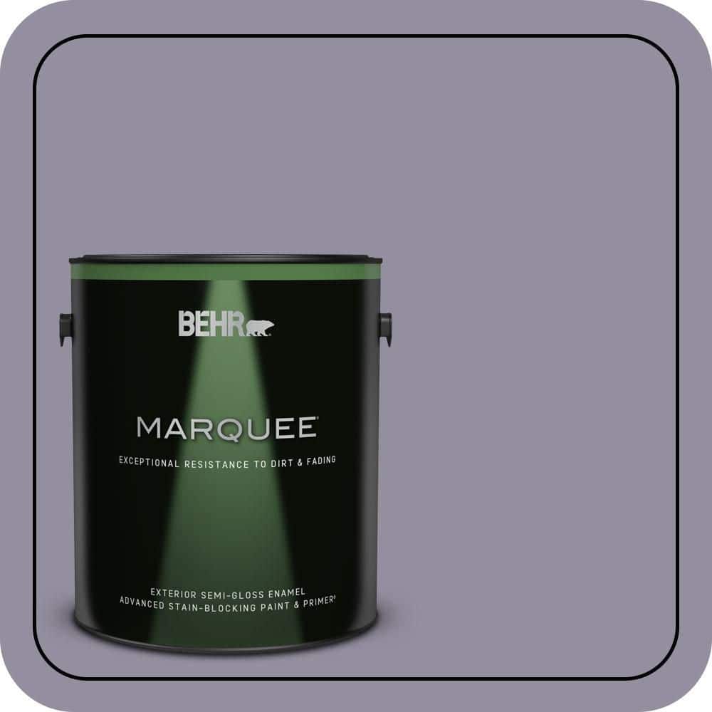BEHR MARQUEE 1 gal. #N560-4 Evening in Paris Semi-Gloss Enamel Exterior Paint & Primer