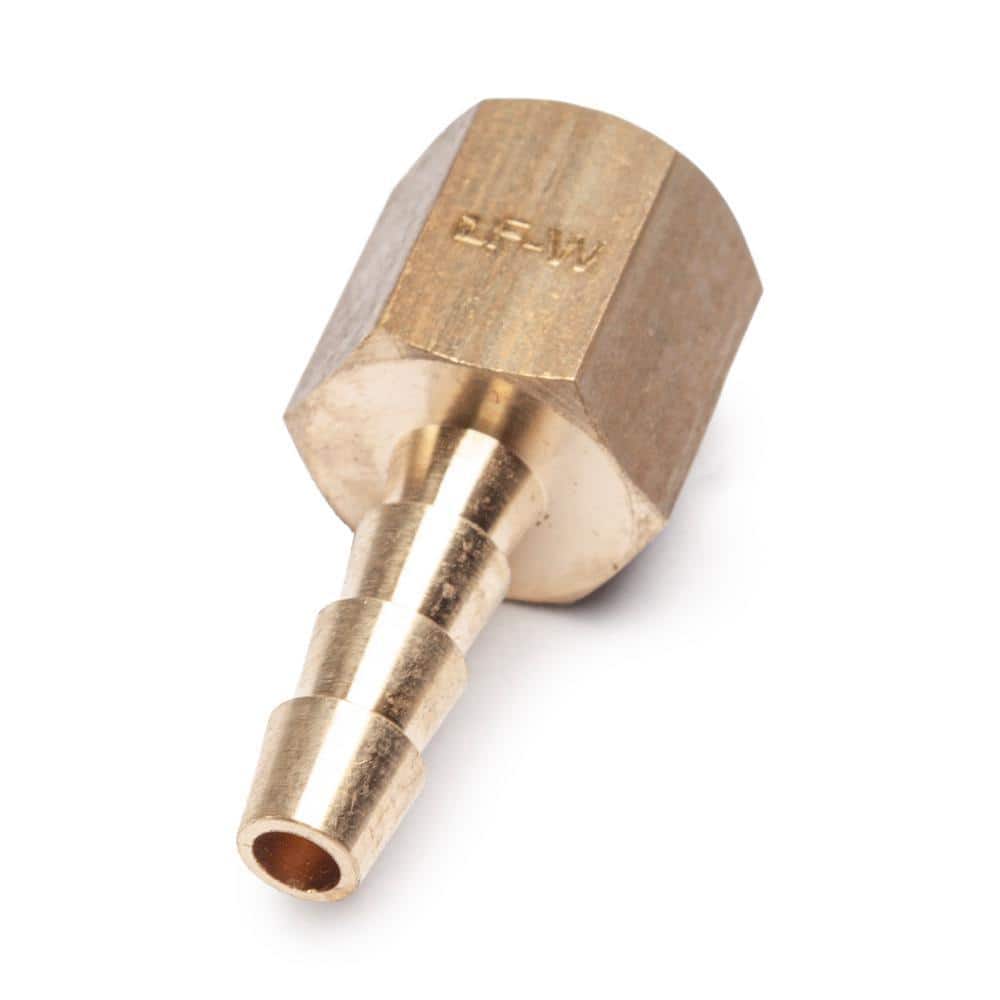 LTWFITTING 3/16 in. I.D. Hose Barb x 1/8 in. FIP Lead Free Brass Adapter Fitting (5-Pack) (1)
