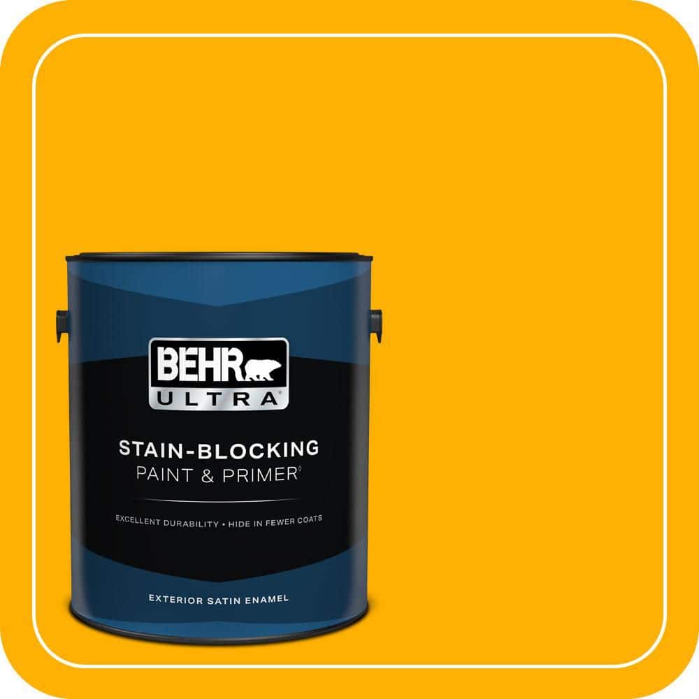 BEHR ULTRA 1 gal. #S-G-350 Desert Glow Satin Enamel Exterior Paint & Primer