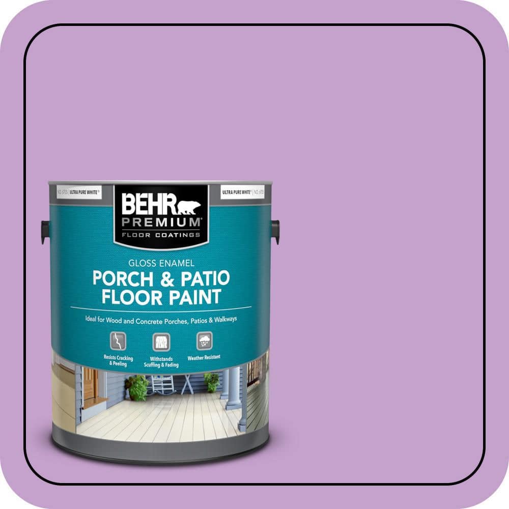 BEHR PREMIUM 1 gal. #P100-4 Lovers Knot Gloss Enamel Interior/Exterior Porch and Patio Floor Paint
