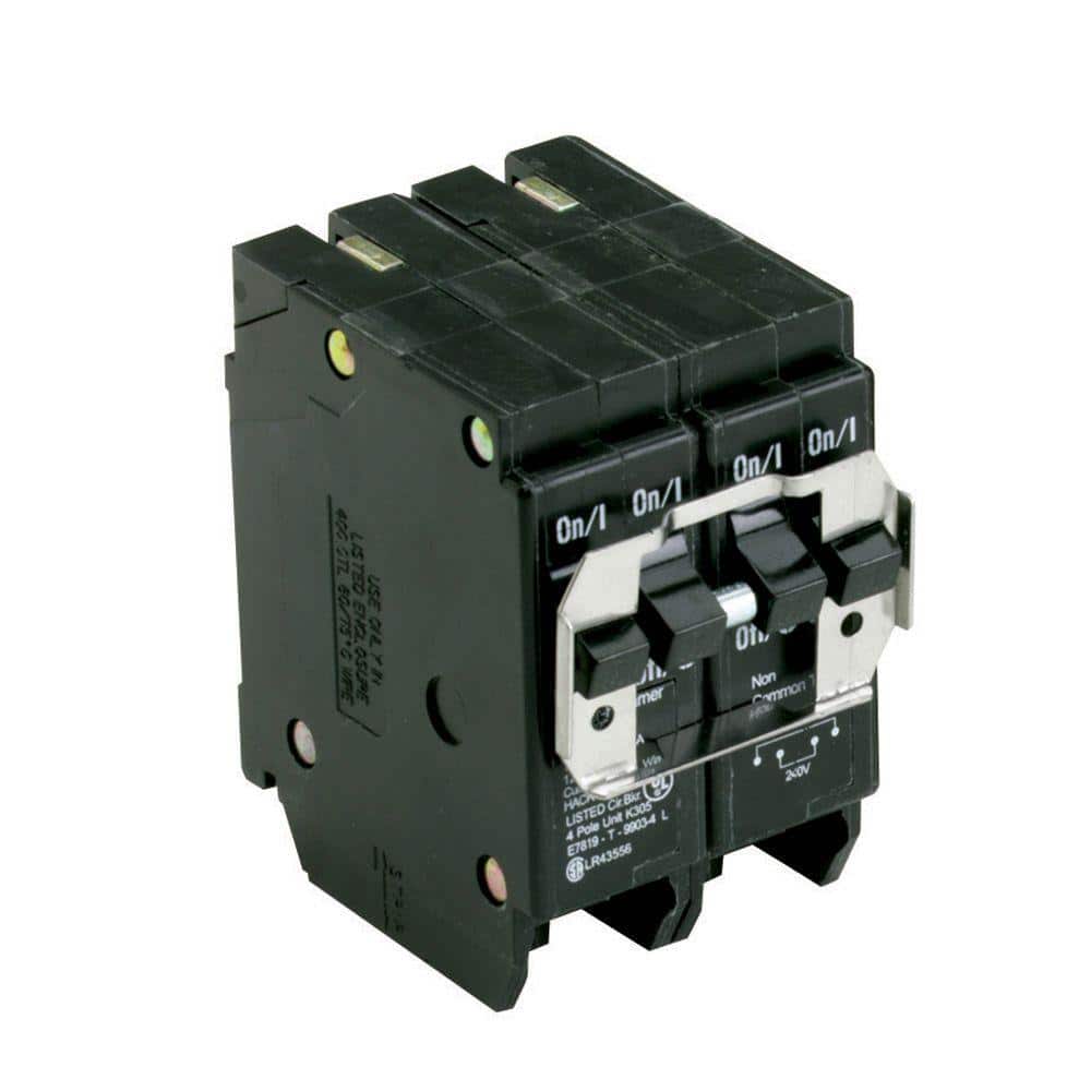 Eaton BR 1-30 Amp 2 Pole and 1-50 Amp 2 Pole BQ (Independent Trip) Quad Circuit Breaker (1)