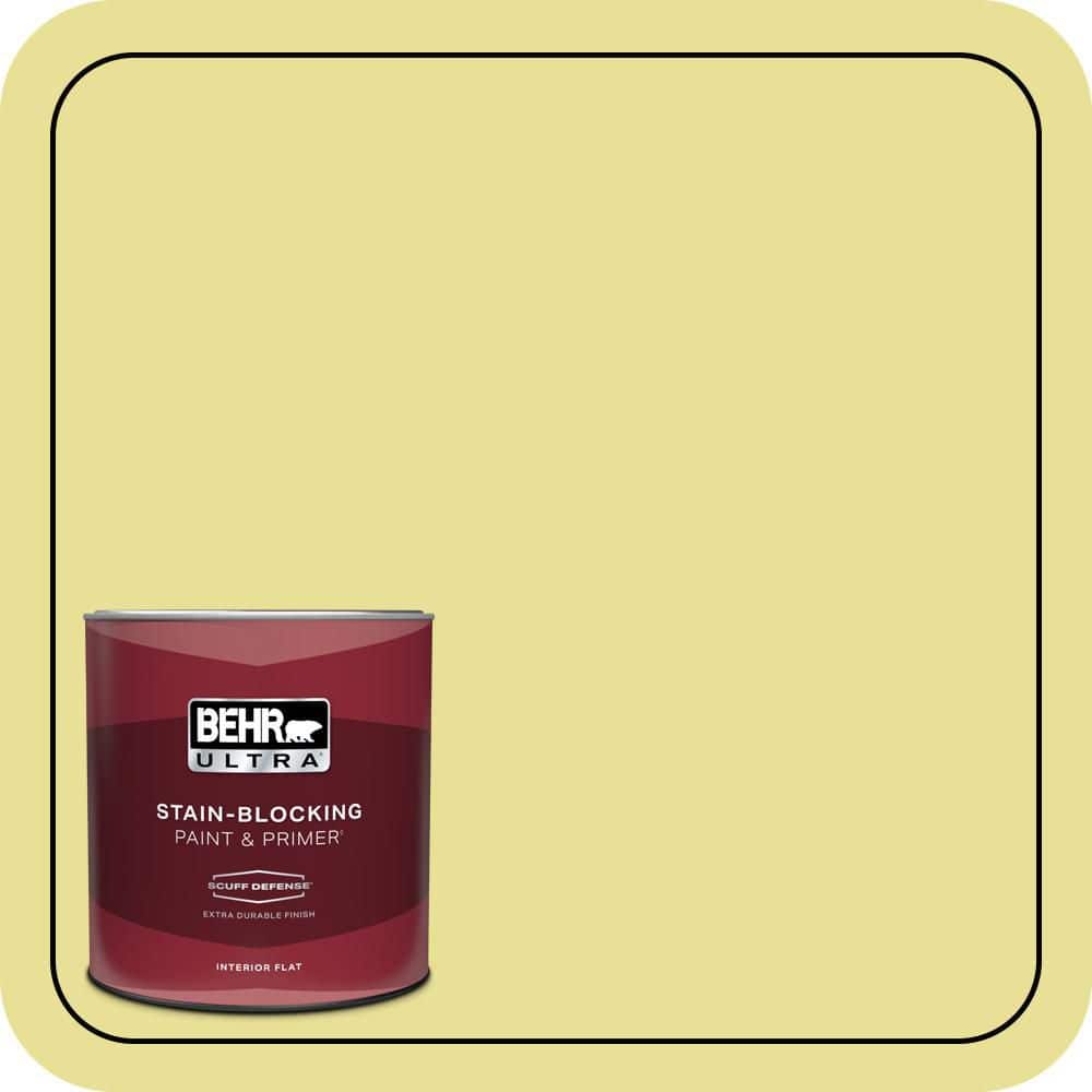 BEHR ULTRA 1 qt. #P340-3 Reviving Green Extra Durable Flat Interior Paint & Primer (1)