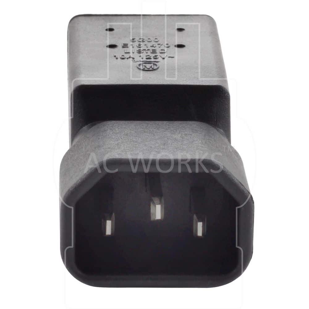 AC WORKS IEC C14/SHEET E to U.S. Household NEMA 5-15R Connector (3)