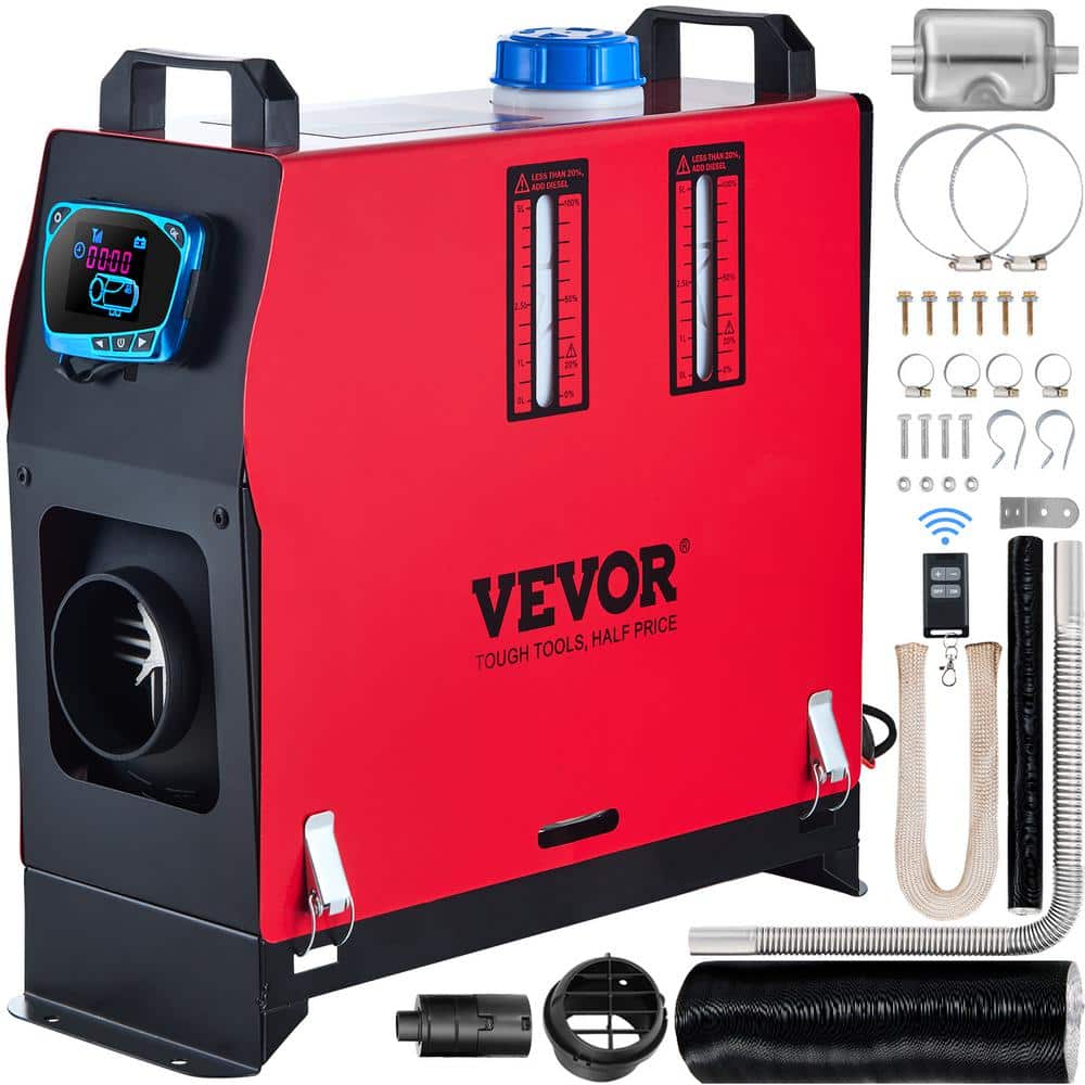 VEVOR 27297 BTU Diesel Parking Heater 12-Volt 8,000 Watt Diesel Air Heater Muffler with LCD Switch Diesel Heater (1)
