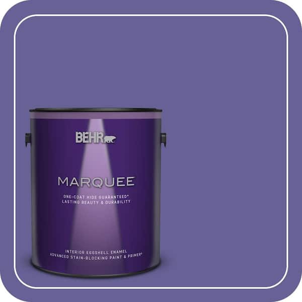 BEHR MARQUEE 1 gal. #T15-13 Prime Purple Eggshell Enamel Interior Paint & Primer (2)