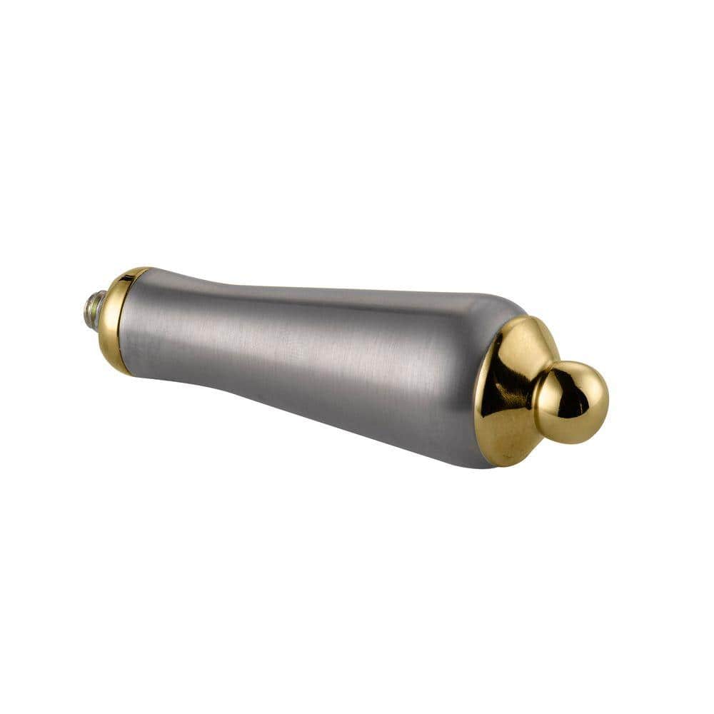 Glacier Bay Teapot Lever Handle Kit, Brushed Nickel and Polished Brass (1)