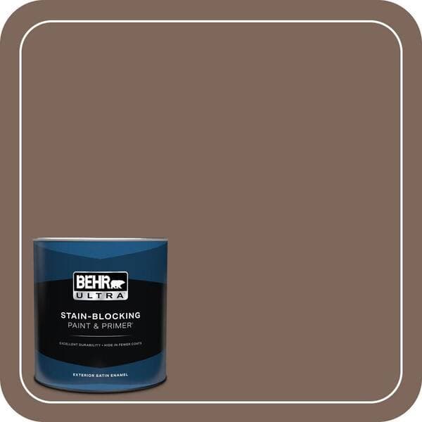 BEHR PREMIUM PLUS #BNC-23 Almond Truffle Interior/Exterior Paint & Primer Color Sample (3)