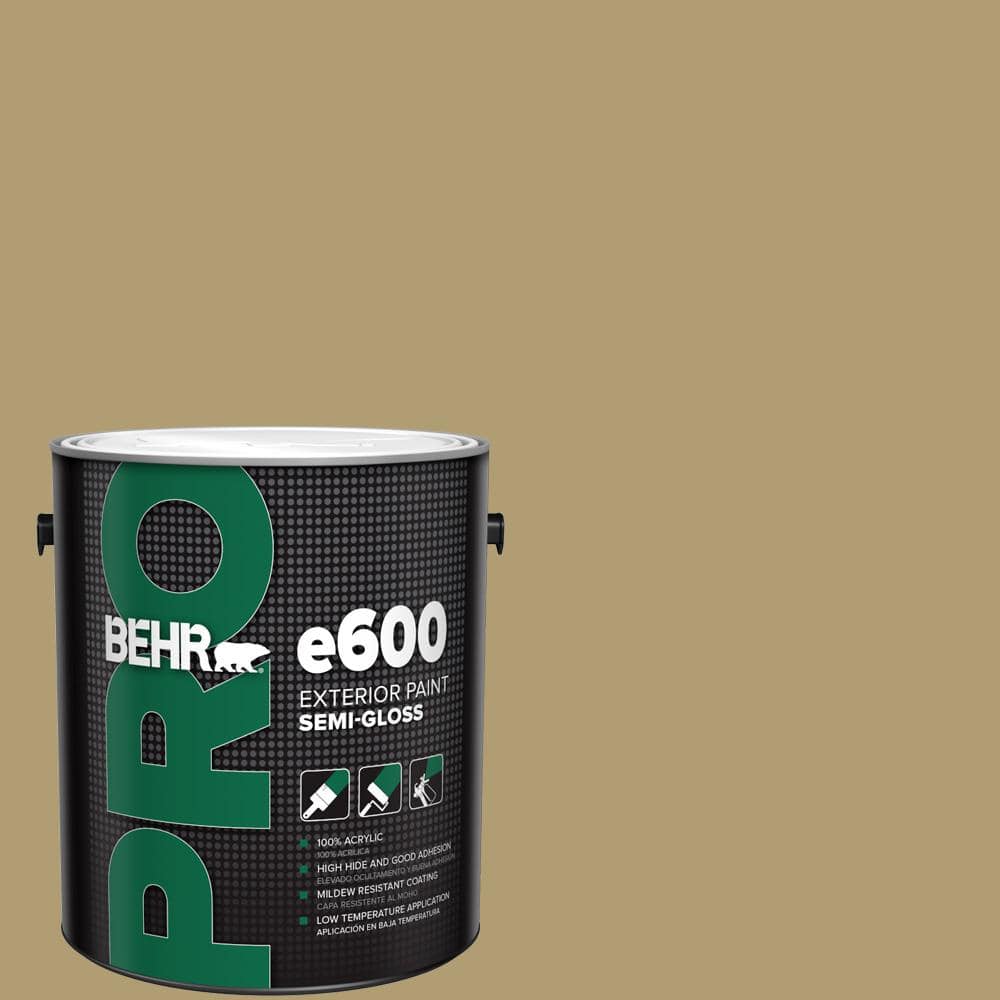 BEHR PRO 1 gal. #QE-36 Golden Sage Semi-Gloss Exterior Paint