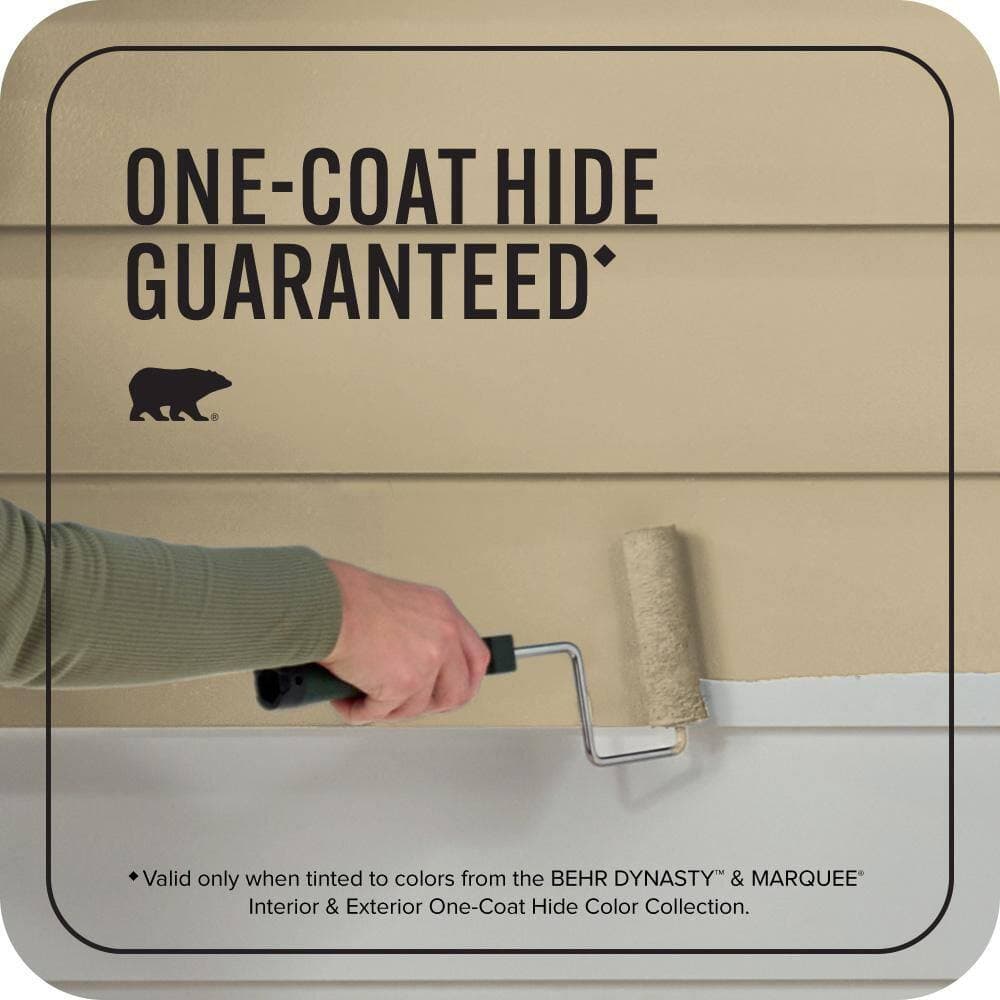 BEHR MARQUEE 1 gal. #S320-4 Oat Field Flat Exterior Paint & Primer (3)